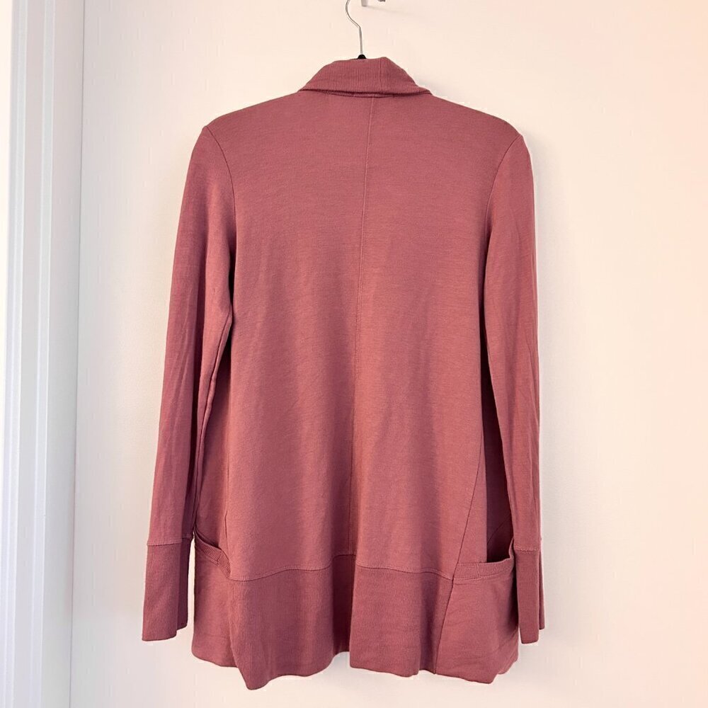 Athleta Pranayama Restore Wrap Cardigan in Victorian Berry Size XXS LIKE NEW - Picture 8 of 9